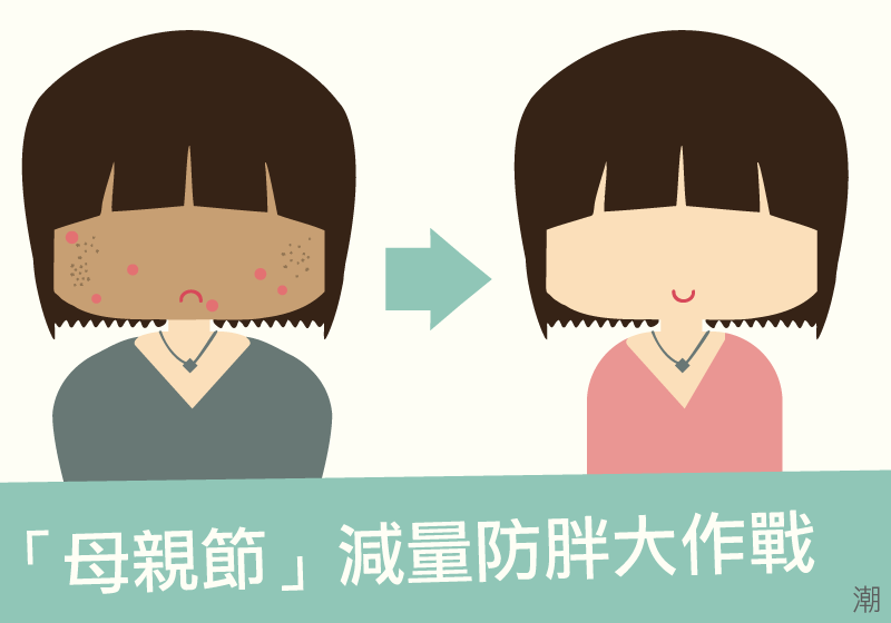 母親節聚餐，防胖5式