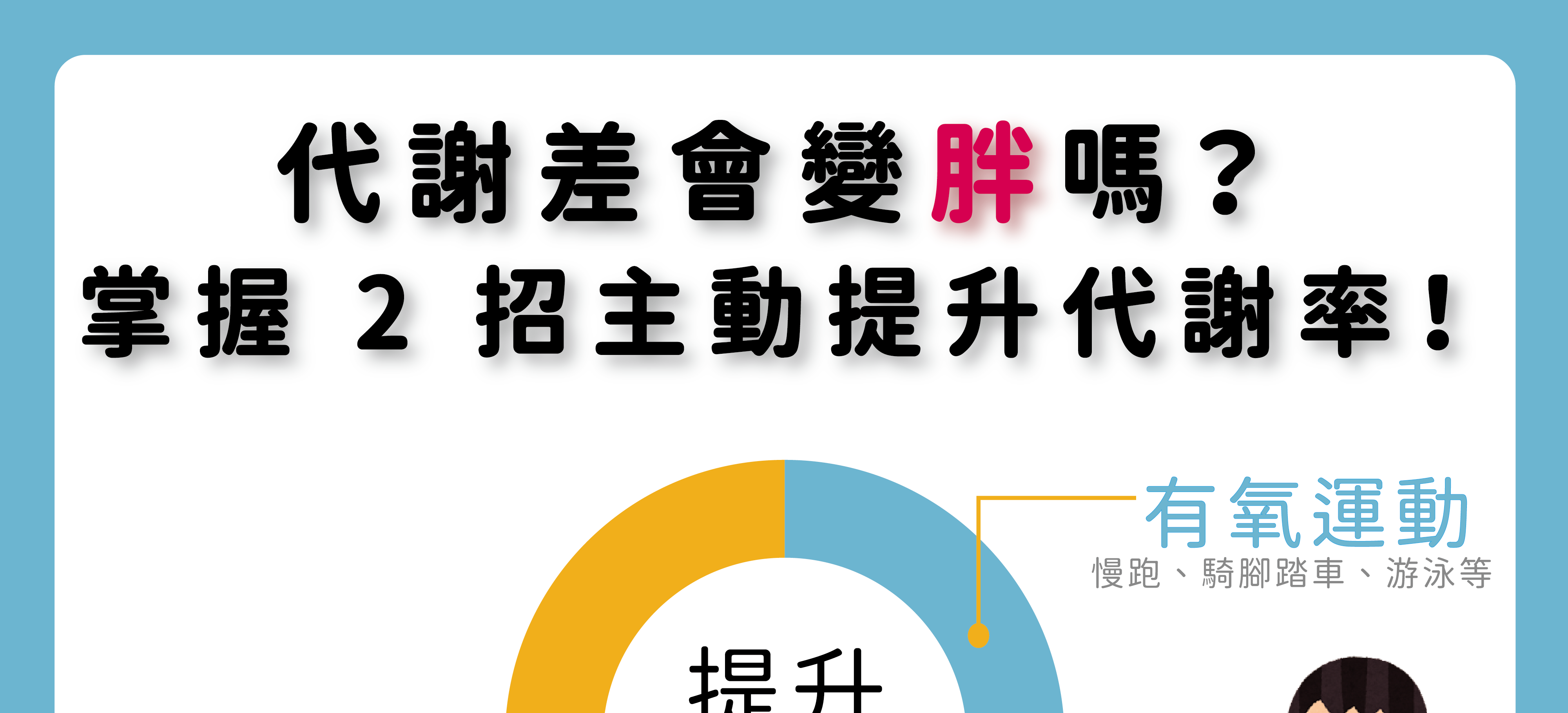 代謝差會變胖嗎？掌握 2 招主動提升代謝率！／文：陳韋螢醫師