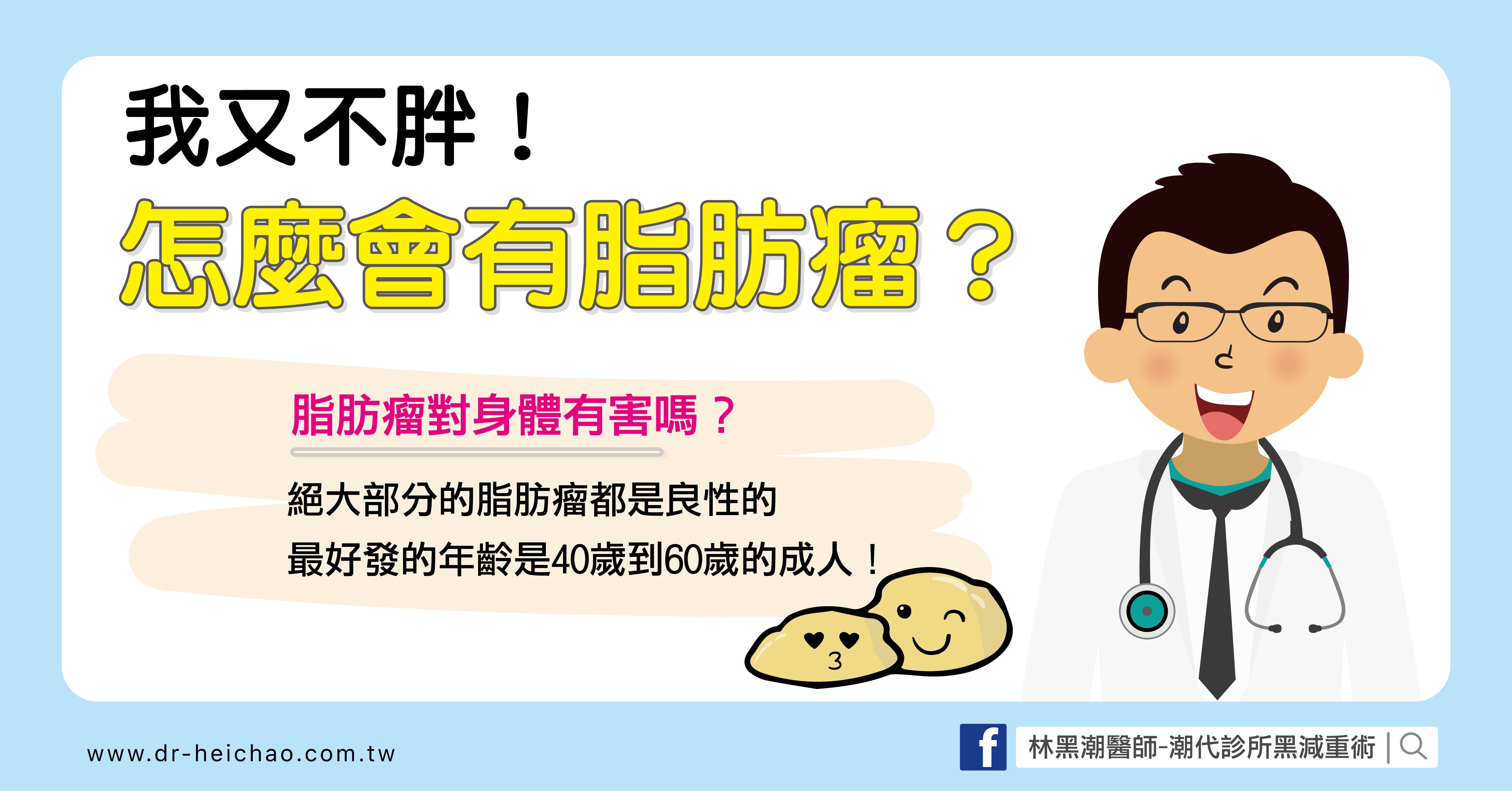 我又不胖怎麼會有脂肪瘤?/文:夏明輝醫師