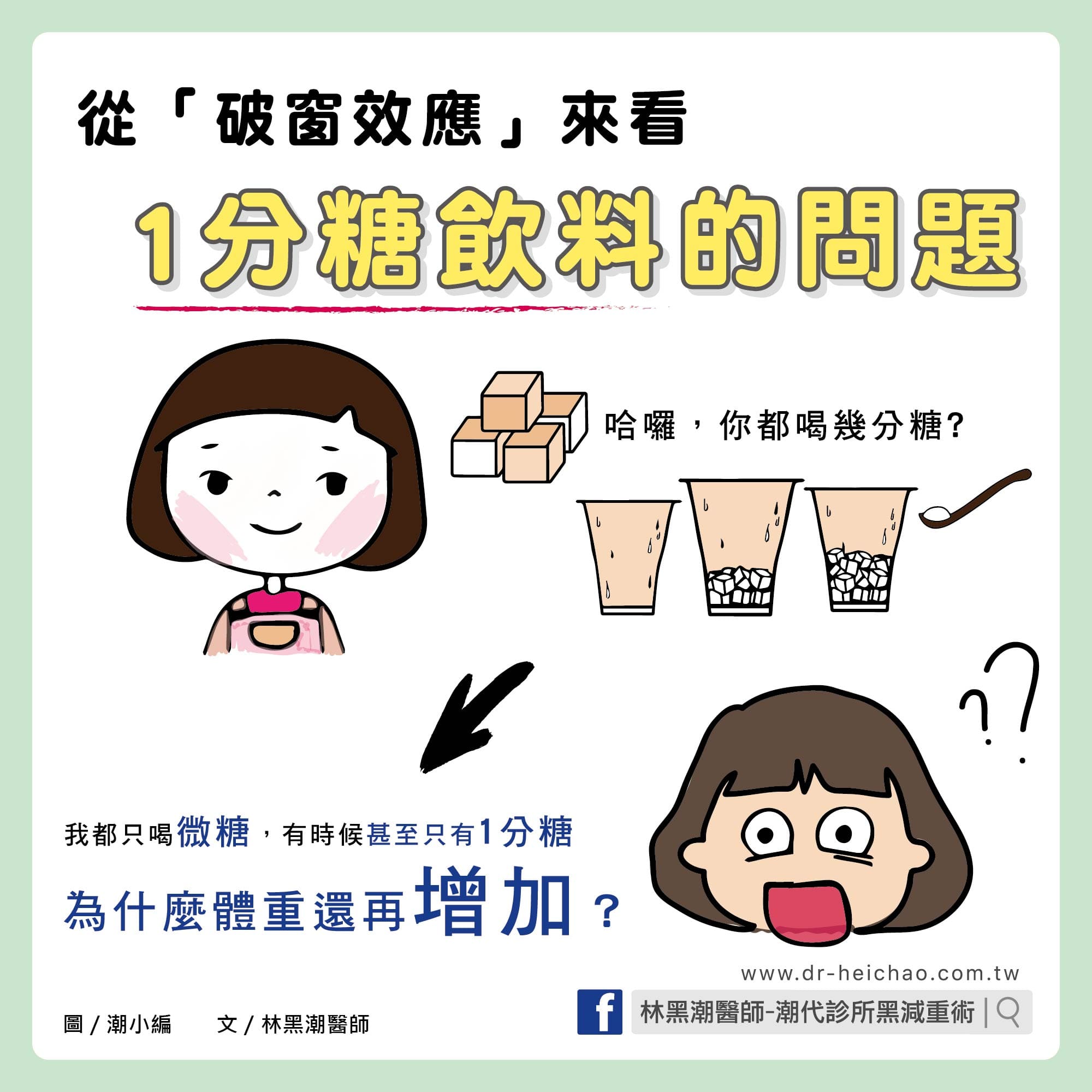 從「破窗效應」來看1分糖飲料的問題/文:林黑潮醫師