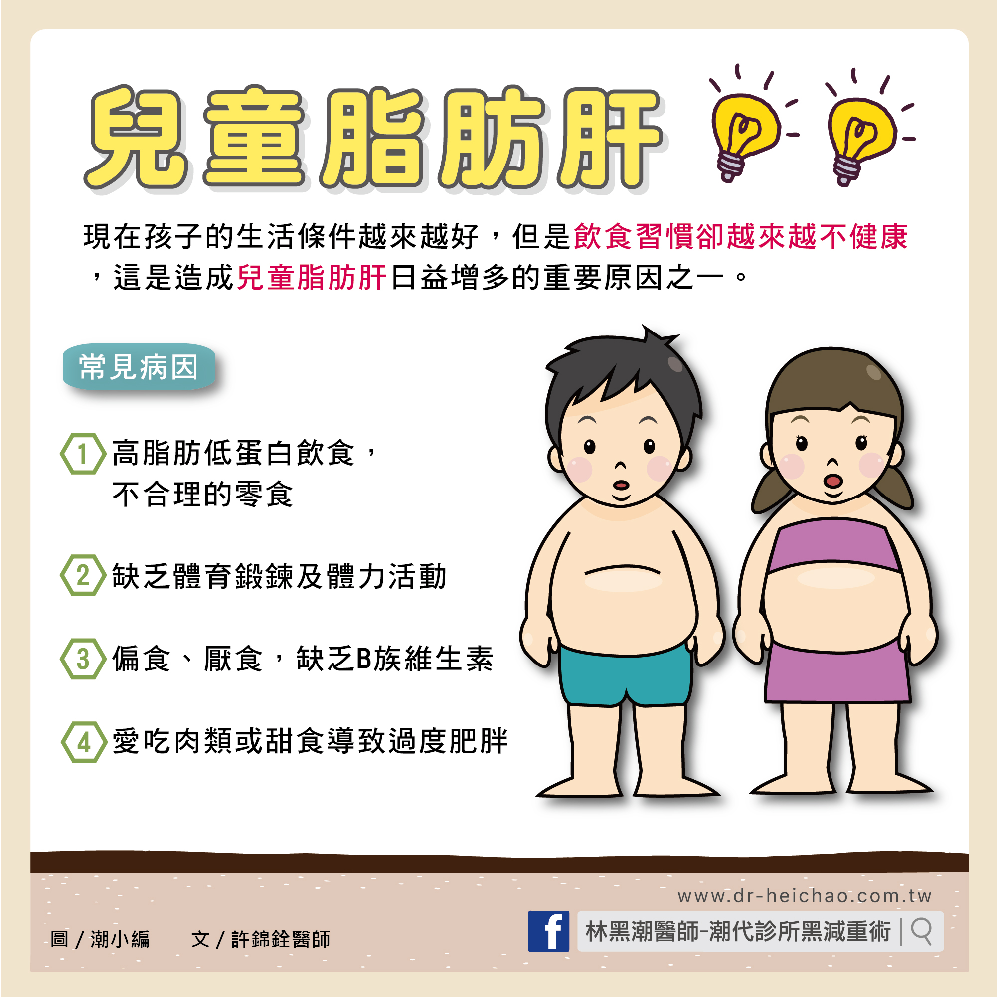 兒童脂肪肝/文：許錦銓醫師