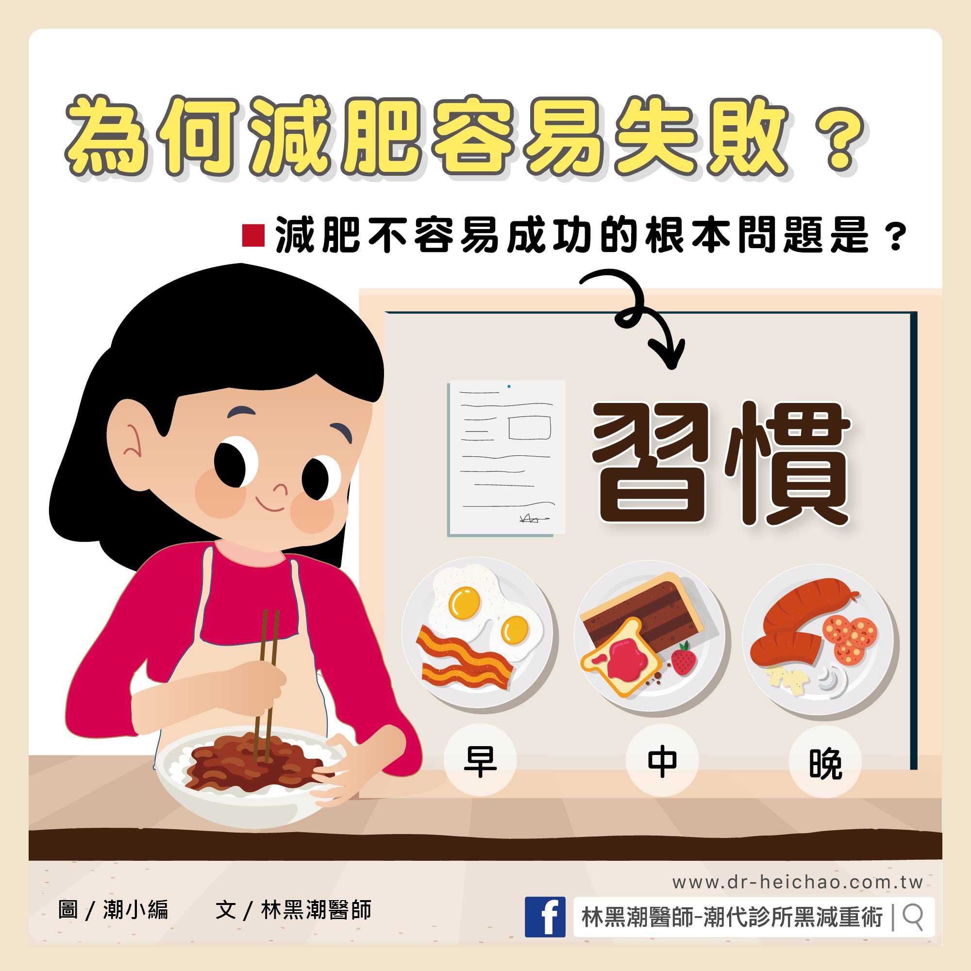 為何減肥容易失敗？/ 文：林黑潮醫師